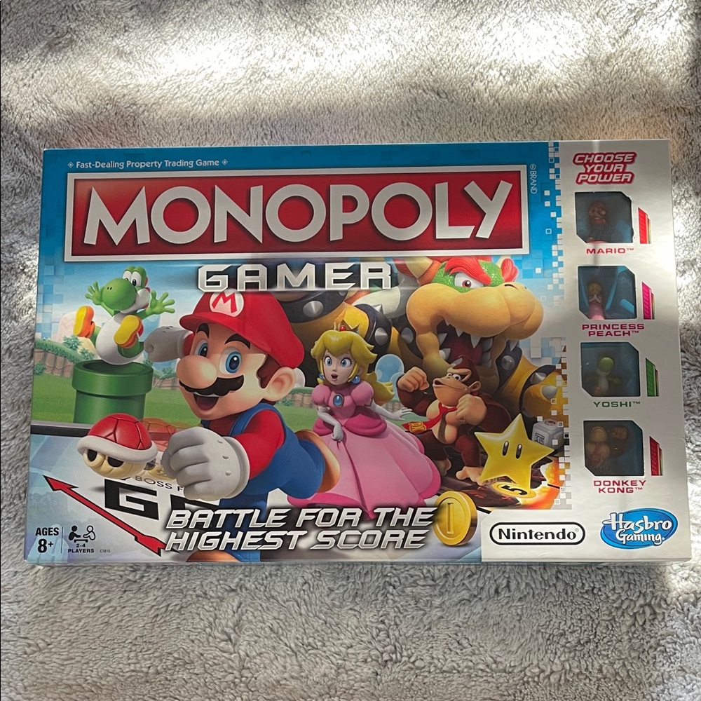 Nintendo Monopoly Gamer Board Game - Red and Green  NIB